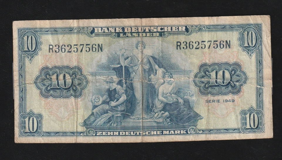 Germany, 10 Mark, 1949, P-16, Banknote - Image 1 of 2