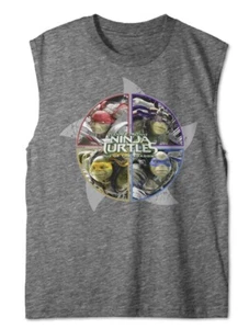 Nickelodeon Boys Out Of The Shadows Muscle Tank Top GREY Medium (10-12) - Picture 1 of 7