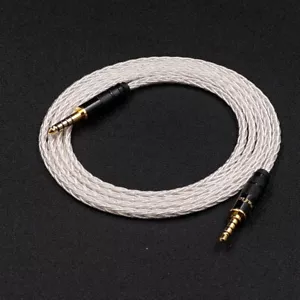 8cores Silver Plated Headphone Cable for Sony MDR-1A 1am2 WH-1000XM2 XM3 MSR7 - Picture 1 of 4