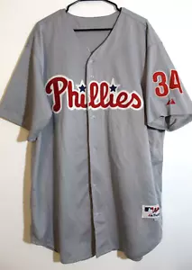 MLB PHILADELPHIA PHILLIES Roy Halladay #34 EMBROIDERED Majestic Size 54 Jersey - Picture 1 of 14
