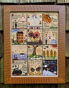 Year at Hawk Run Hollow by Carriage House cross stitch pattern - Picture 1 of 1