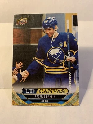 ❄️2024-25 Upper Deck Series 1 Hockey UD Canvas #C-80 Rasmus Dahlin, Sabres!!❄️ - Image 1 of 2
