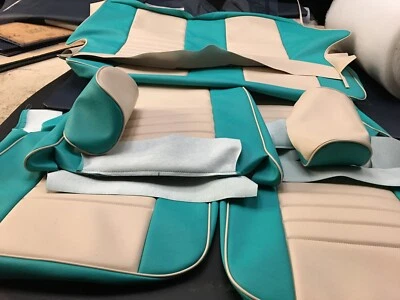 FUNDAS DE ASIENTO DE REPUESTO PARA EL CLÁSICO AUSTIN/ROVER/LEYLAND MINI CALIDAD SUPERIOR. Foto 1 de 4
