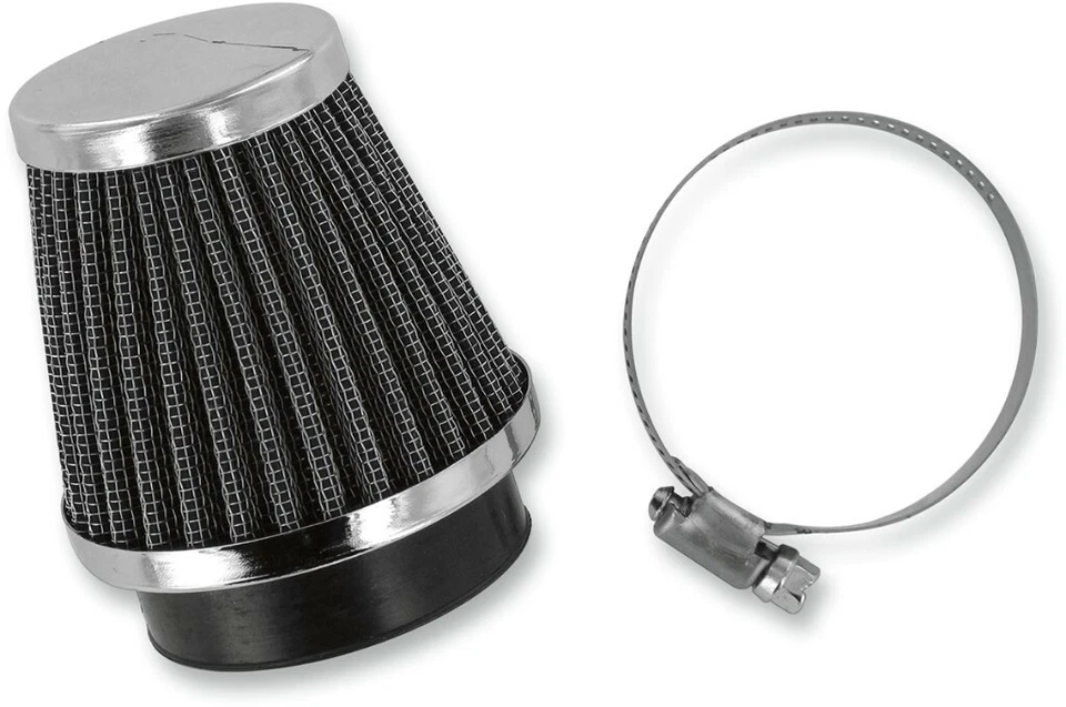 28mm Emgo 12-55728 Tapered POD Universal Clamp On Air Filter - Chrome 50cc 50 - Image 1 of 1