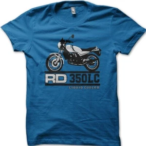 RD350 Liquid Cooled Yamaha Motorcycle BIker Retro Vintage printed t-shirt 9045 - Picture 1 of 15