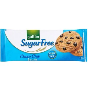 Gullon Sugar Free Chocolate Chip Cookies Biscuits 125g - Picture 1 of 1