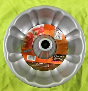 NEW Bakers Secret 10" Fluted Tube / Bundt Non-stick Cake Pan - Picture 1 of 6