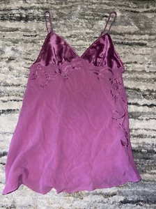 Vintage 2000 Y2K Victorias Secret Silk Side Tie Chemise Nightgown Lingerie XS - Picture 1 of 6