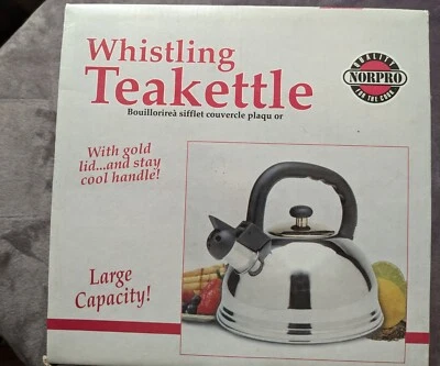 Norpro Stainless Steel Whistling Tea Kettle  New In Box - Image 1 of 4