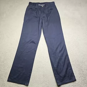 Chaps Pants Youth 16 Blue Pleated School Approved Straight Leg Casual - Picture 1 of 13