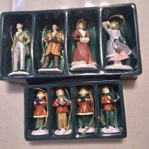 Victorian Style Village People/Carolers Figurines Christmas/Holiday Ornaments(8) - Picture 1 of 9