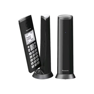 Panasonic KX-TGK222 Téléphone sans fil avec répondeur jumeaux combinés noir - Photo 1/10