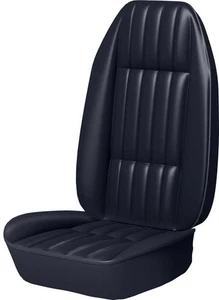 1977-78 Firebird; Front Bucket Seat Upholstery Set; Standard Interior; Black; - Picture 1 of 1