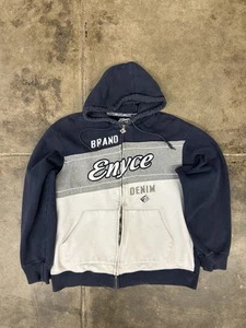 Vintage Y2K Enyce Baggy Zip Up Jacket Navy Blue Size XL - Picture 1 of 7
