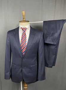 Tuta Hugo Boss uomo lana blu 2 pezzi taglia 46 - Foto 1 di 18