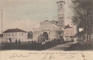 29-33 CARTOLINA MUZZANO PARROCCHIA CASA COMUNALE GRAGLIA ANIMATA VIGGIATA NOVARA - Picture 1 of 2