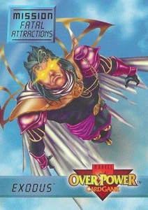 Exodus #1 Of 7 Marvel Overpower 1995 Fleer Fatal Attraction CCG Card - Picture 1 of 2