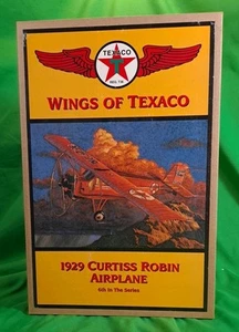 Nuevo en caja 1929 Wings of Texaco Curtiss Robin Avión 6to de la serie Diecast Bank - Imagen 1 de 17