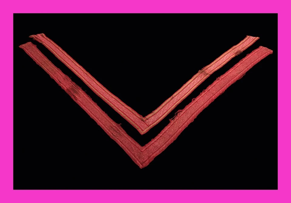 Pre Columbian Artifacts 2 Long Textile Borders Chancay Peru 1000-1250 AD COA 276 - Image 1 of 4