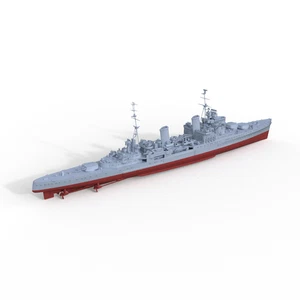 SSMODEL 1/1250 HMS Liverpool Gloucester Class Light Cruiser - Imagen 1 de 9