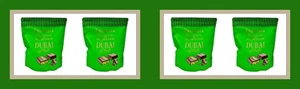 4x Chocovia Dubai Milchschokolade Pistazie Kadaif einzeln verpackt - Bild 1 von 3