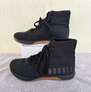 Nobull Trainer High-Top Schuhe Größe Damen 7 Herren 5,5 schwarz Gummi CrossFit sportlich - Bild 1 von 10