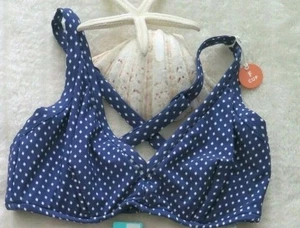 Seafolly Damen Beach Belle Bikini Oberteil F-Cup Größe 12 Neu - Bild 1 von 4