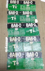 5 Vintage Paper Label Bab-O Grease Dissolving Cleaner 1940's Advertising Babbitt - Picture 1 of 3