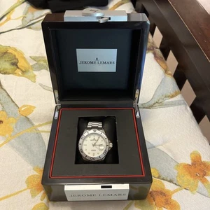 Jerome Lemars, New Men’s Auto Sport/Dive Watch 44mm Stainless - Picture 1 of 7