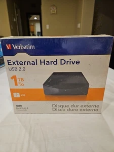 Verbatim 1TB External Hard Drive USB 2.0 PC Backup Storage Kit - Picture 1 of 15