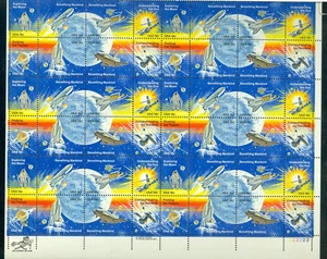 USA 1912-1919 Exploring the Moon, kompletter Bogen/48, vollrandig, postfrisch NH - Bild 1 von 1