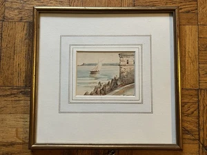 Acuarela pequeña - Malta? - ¿Italiano? - Firmado - Alrededor de finales del siglo XIX - Imagen 1 de 8
