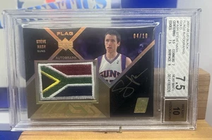 2007-08 UD BLACK FLAGS AUTOGRAPHS GOLD #F ASN STEVE NASH AUTO 04/10 BGS 7.5 - Picture 1 of 4