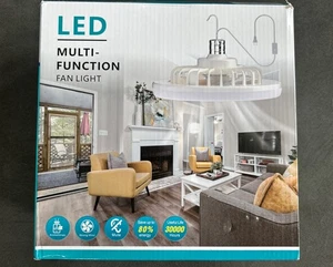 LED Multi-function Quiet Fan Light w/aromatherapy, White, 9.5" Diameter - Picture 1 of 3
