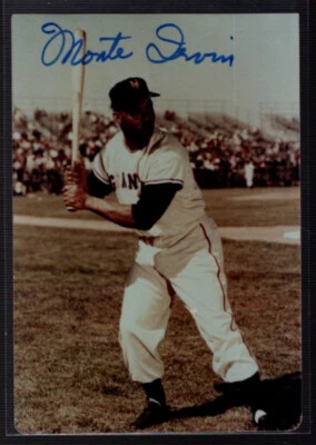 SALE:  3.5x5 Autographed Photo MONTE IRVIN BAS, COA - Image 1 of 2