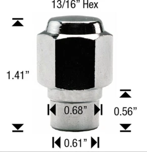 20 Pc CHROME ROTO MAG LUG NUTS 7/16 # AP-7502 - Picture 1 of 1