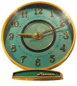 "Molnija" ~ 14J  cal. 57128H  Russian c.1971's 10 days  Table Desk Mantel  clock - Picture 1 of 14