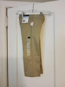NWT $28 French Toast Khaki Boys Pants, Size 4, School Uniform, Flat Front - Picture 1 of 4