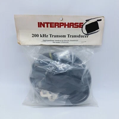 New Interphase 200 kHz Transom Transducer T1-0200-002 for Echo 220 600 620 - Image 1 of 4