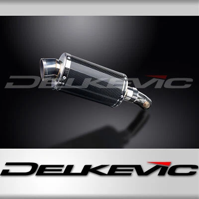 Kawasaki ER-6N Ninja 650 Versys Delkevic 9 дюймов овальный углеродный глушитель выхлопной системы  - Изображение 1 из 4