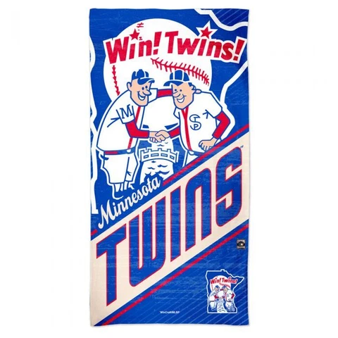 MINNESOTA TWINS COOPERSTOWN MLB SPECTRA BEACH TOWEL 30"X60" COTTON PLUSH Cover