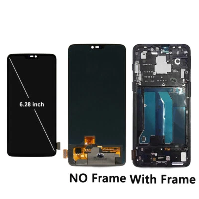 For Oneplus 6 Phone LCD Display Touch Screen with Frame DIY Replace Repair Parts - Image 1 of 4