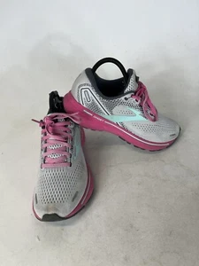 Brooks Ghost 14 Running Shoes Athletic Sneakers Womens Size 8 Gray Pink - Picture 1 of 7