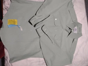 DSCP Garrison Collection The Perfect Fit Long Sleeve Men 16.5 34/35 Green H9 - Picture 1 of 9