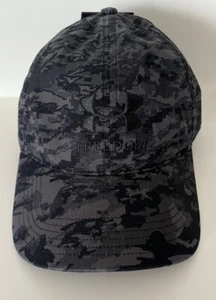 Under Armour Camo Cap Freedom Black Gray Baseball Cap Military New Tags OSFA - Picture 1 of 6