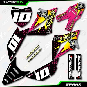 Pink Spark Racing Graphics Kit fit Kawasaki KLX110 10-25 Decal Sticker KLX 110 - Picture 1 of 6