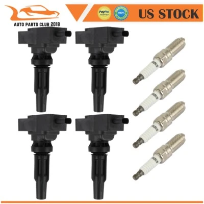 4 bobinas de encendido + 4 bujías para Ford Edge Lincoln Nautilus 2,0 L 2019-2023 Foto 1 de 4