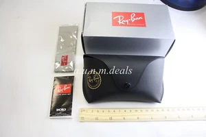 Ray-Ban Negro Con Caja Estuche Grande para Gafas de Sol (Auténtico) - Imagen 1 de 1