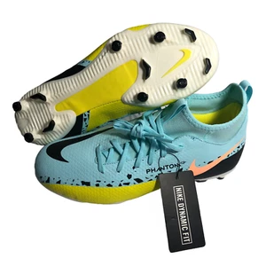 adidas Phantom GT Fußballschuh Jungen Größe 6 Pulver blau, gelb und schwarz - Bild 1 von 9