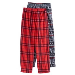 $32 NWT ☀2 PAIR☀ FLEECE Sz 6/8 Lounge Pants MAD DOG Boys NEW 6 7 8 Pajamas - Picture 1 of 1